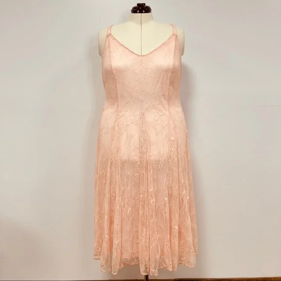 chinese dress ladies Slow It Down Lace Trim Maxi Dress Peach– Selfie Leslie